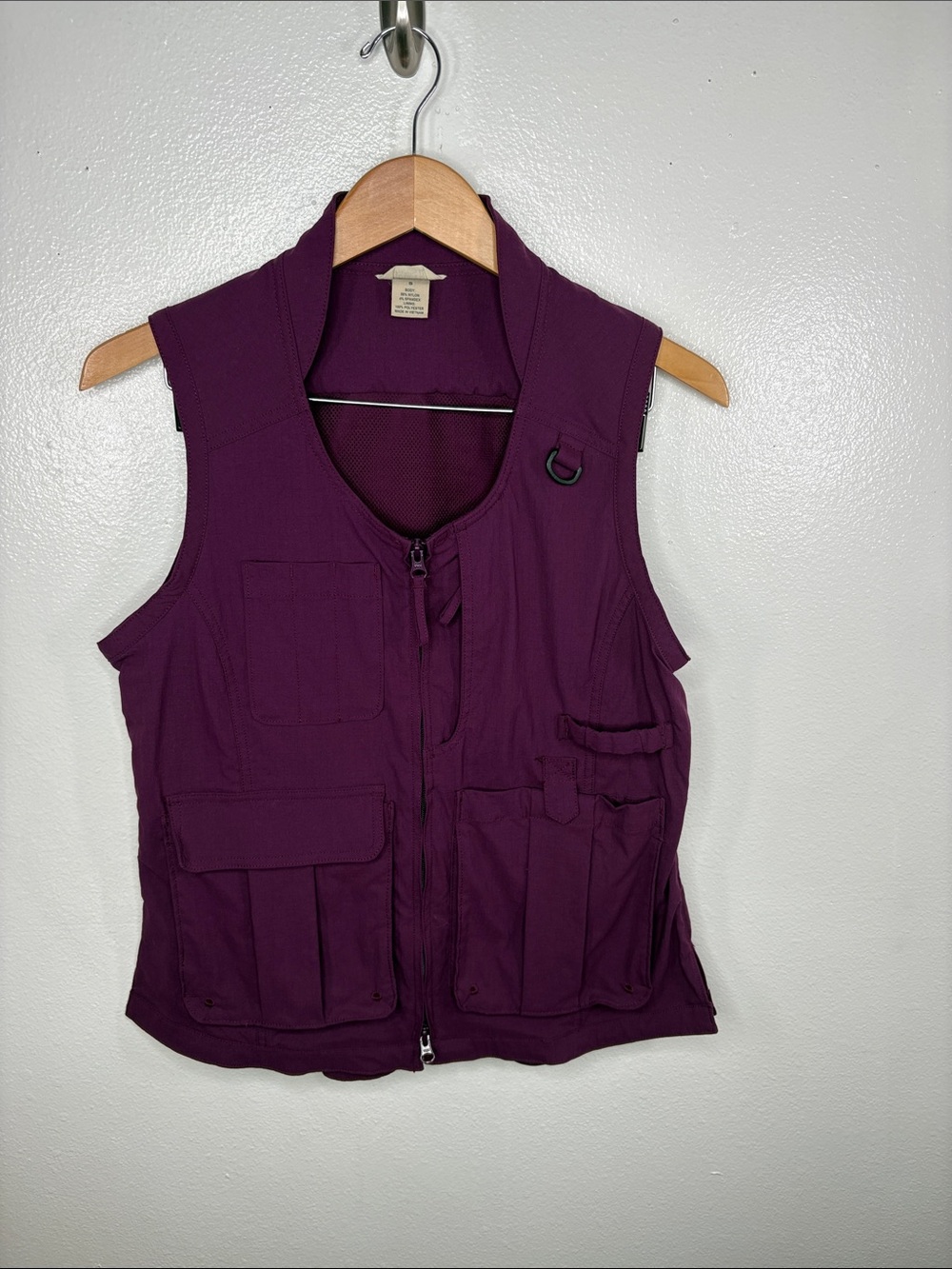Duluth Trading Co Purple Heirloom Utility Zip Gardening Vest Women Size S